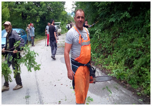 Акција за чистење во село Јабланица